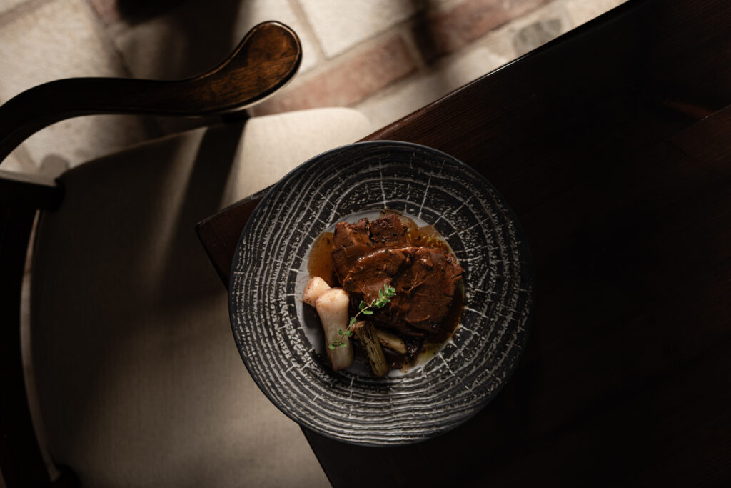 Seasonal dish highlighting local ingredients, part of Acrotel gastronomy