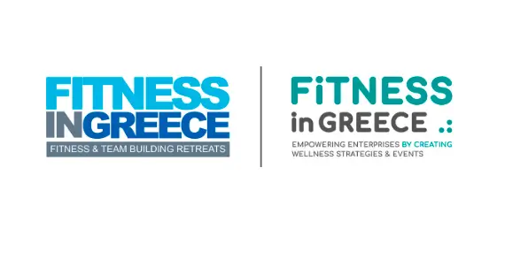 Fitness in Greece logo redesign comparison: previous and updated identity